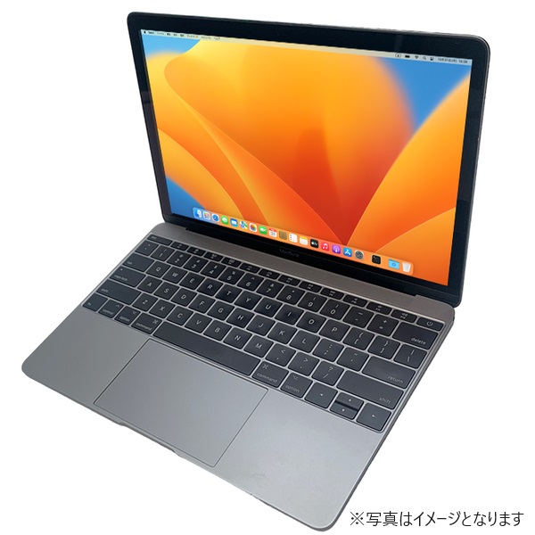 中古 Apple MacBook 12インチ, 1.2GHzデュアルコアIntel Core M3-7Y32 ...